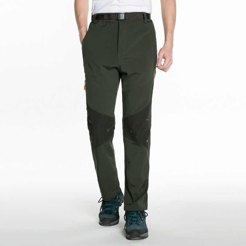 Mannen Dikke Warme Fleece Softshell Broek Vissen Camping Wandelen Skiën Broek Waterdicht Winddicht Vrouwen & Mannen