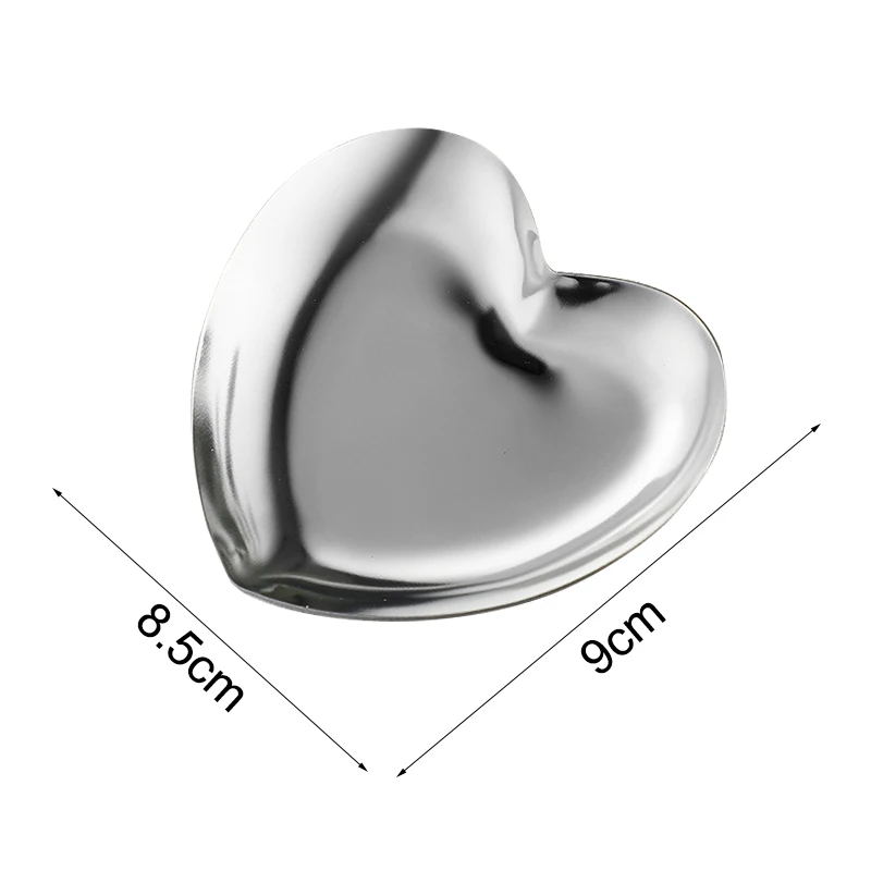 Bandeja de almacenamiento de cosméticos de acero inoxidable, placa para manicura, pinzas, cortaúñas, contenedor de bolígrafos, herramientas cuadradas para uñas postizas