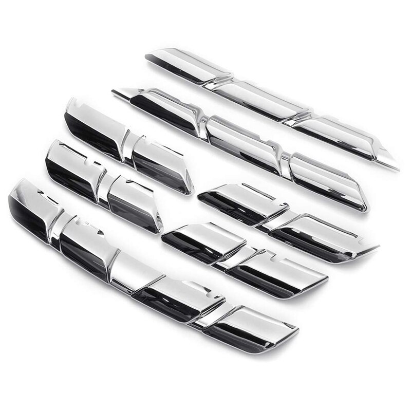 Voiture calandre couverture moulure de garnissage Chrome Abs protecteur autocollant pour Renault Kadjar: Default Title