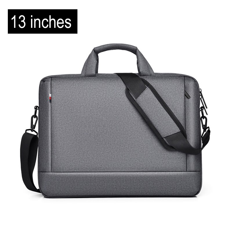 Unisex Oxford Aktentasche Laptop Taschen Business Büro Handtaschen Dokumente Lagerung Tasche Einfarbig Wasserdichte Reisetaschen XA755ZC: 13.3inch Dark gray