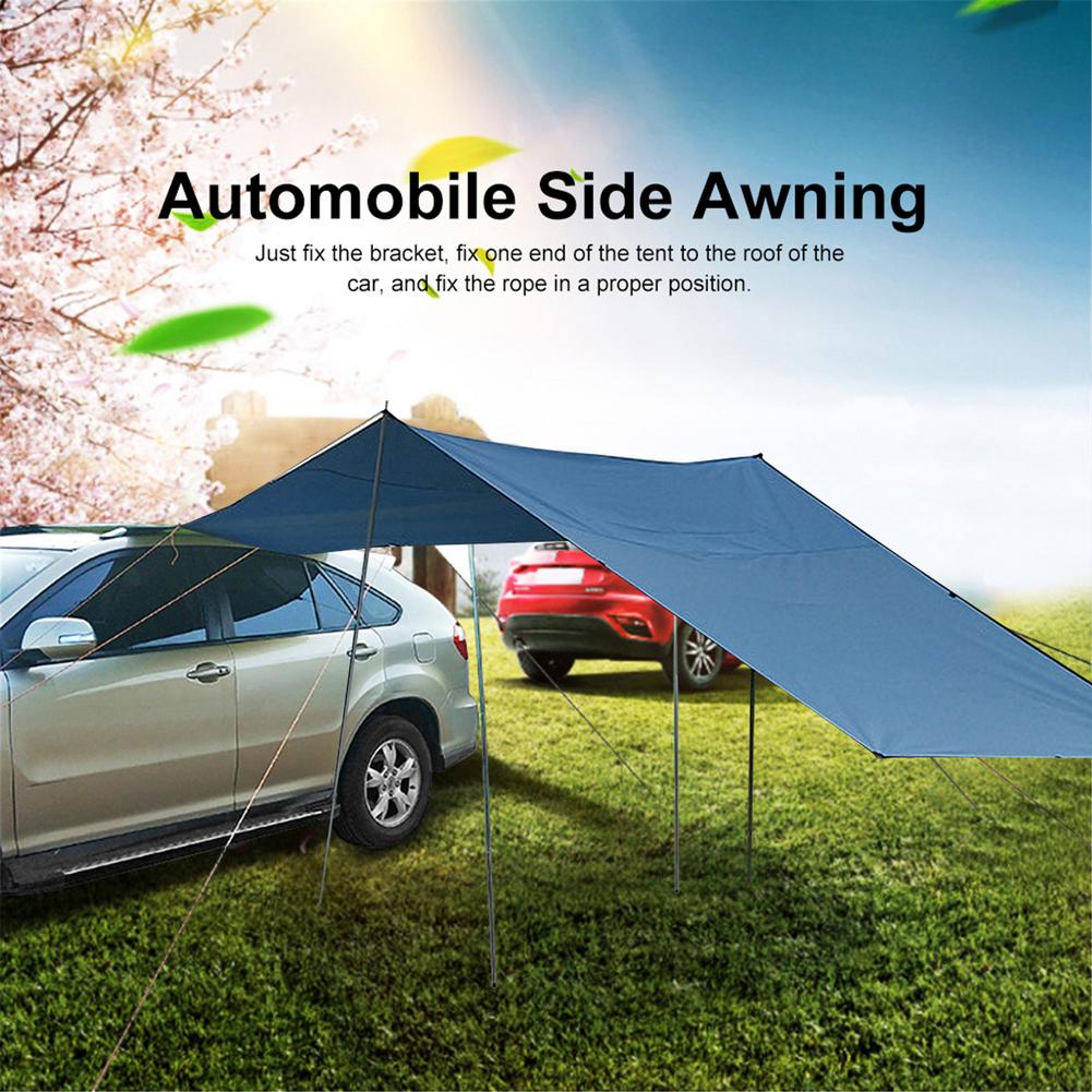 Car Rainproof Awning Rooftop Rain Canopy Oxford Cloth Camping Sun Sail Shade Tent Tailgate Awning Tent Roof Top Camping Outdoor