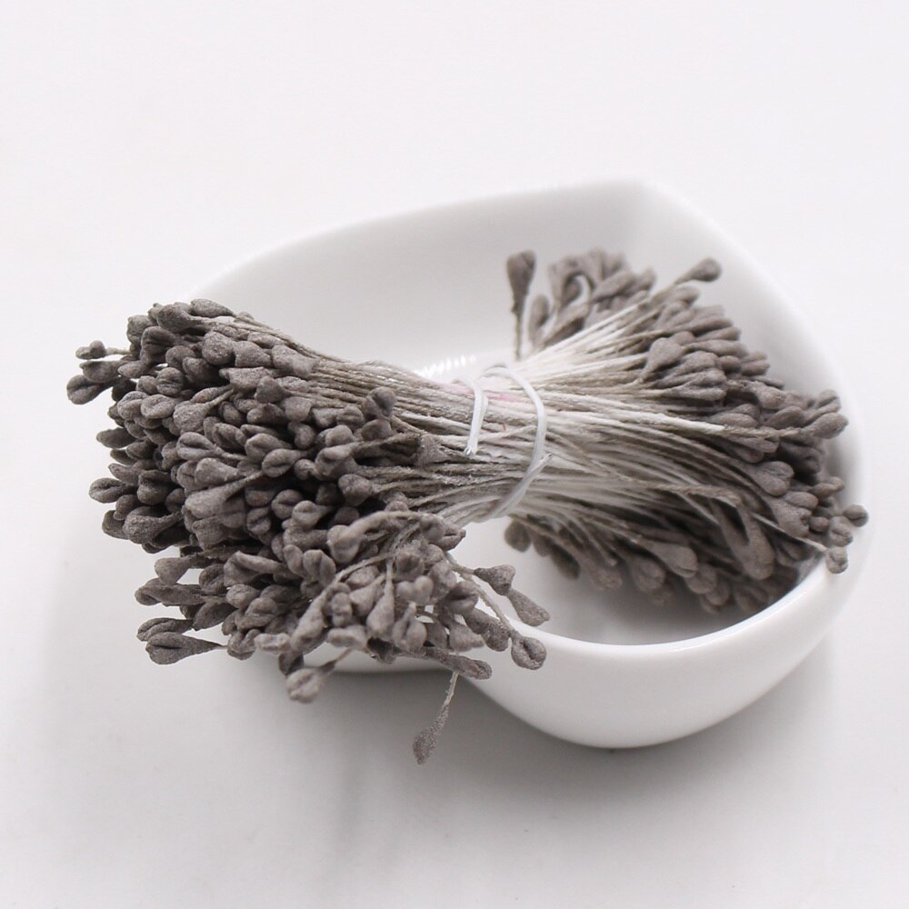 360Pcs/lot Mini Flower Stamen Artificial Flowers Pistil Wedding Party Decoration DIY Scrapbook Handmade Craft Flower Accessories: Coffee