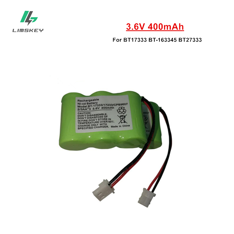 BT-17333 3.6V 400Mah 2/3 Aa Ni-Cd Batterij Thuis Mobiele Telefoon Batterij Voor Vtech BT17333 BT-163345 BT27333 3.6V Oplaadbare Batterij