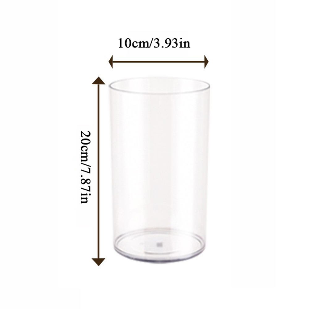 Acrylic Clear Cylinder Flower Vase Unbreakable Hurricane Tall Large Plastic Vases for Wedding Centerpieces Hydroponic Decor: WHITE