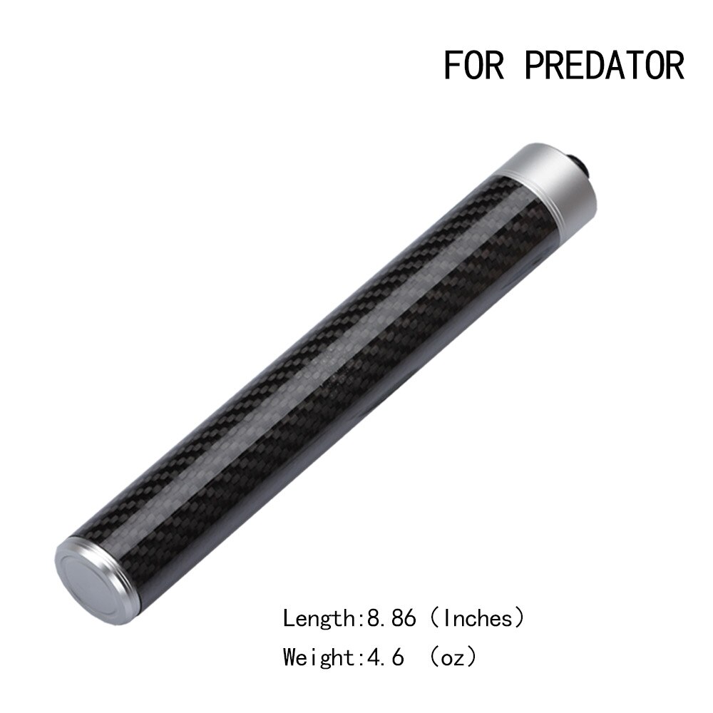 MEZZ PREDATOR 8.8 Inch Carbon Fiber Pool Cue Extension Billiards Cues Extend Sleeve High Billiard Accessories Extender: FOR  PREDATOR