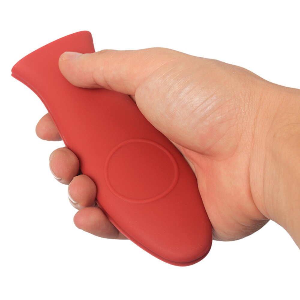 2pcs/lot Silicone Pan Handle Cover Heat Resistant Pot Holder Wrap Anti-slip Soft Pot Sleeve Cover Grip Kitchen Gadget