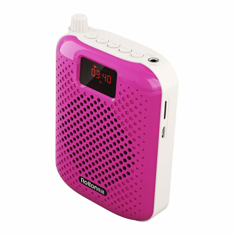Microfono didattico durevole pratico altoparlante Bluetooth amplificatore vocale ricarica USB guida facile da usare super potenza portatile