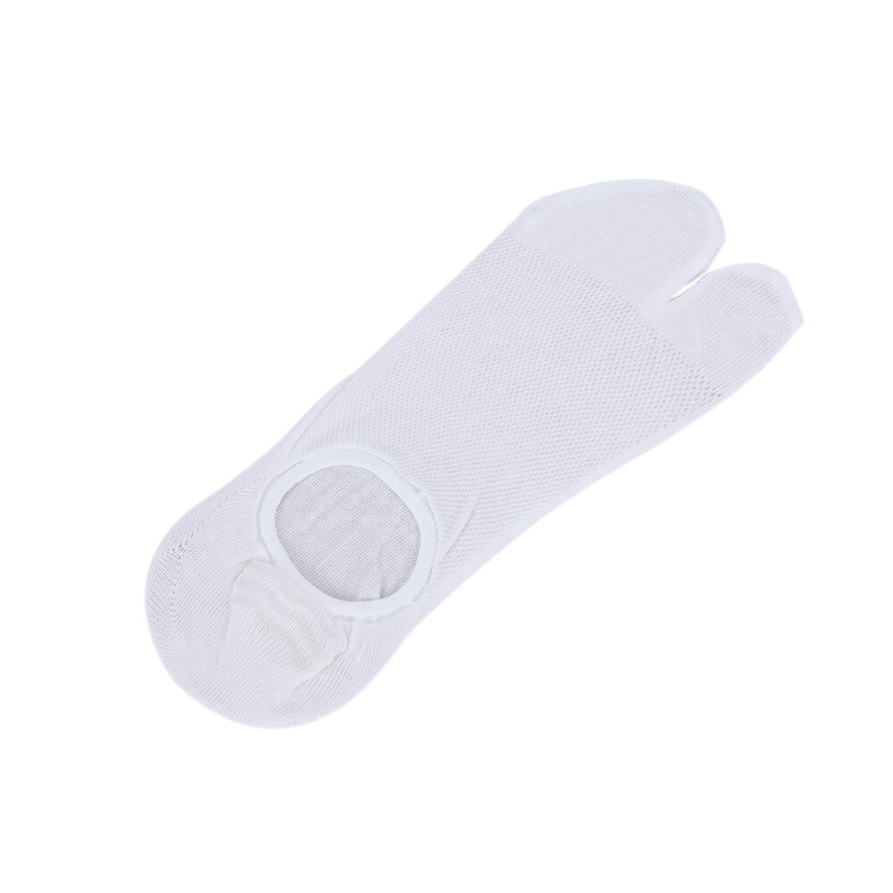 1 paar Lente Teen-splitting twee tenen Sokken Katoen Japanse Boot Sokken Vrouwen Print Twee Vinger Sokken Warmer grappige Sokken: white