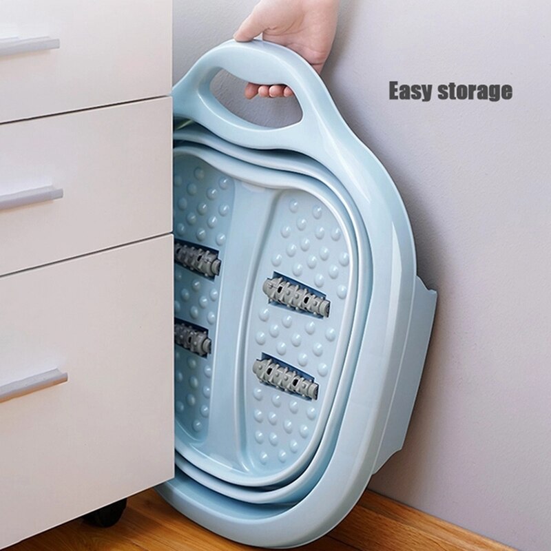 Składane wiadro robić moczenia stóp plastikowe przenośne wanny piankowe wiadro robić masażu sauna domowa wanna Pedicure wanna