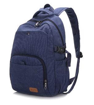 Chuwanglin Casual Canvas Rugzak Unisex School Rugzakken Zakelijke Laptop Tas Grote Capaciteit Reistassen Mannelijke Tas S9878: Blauw