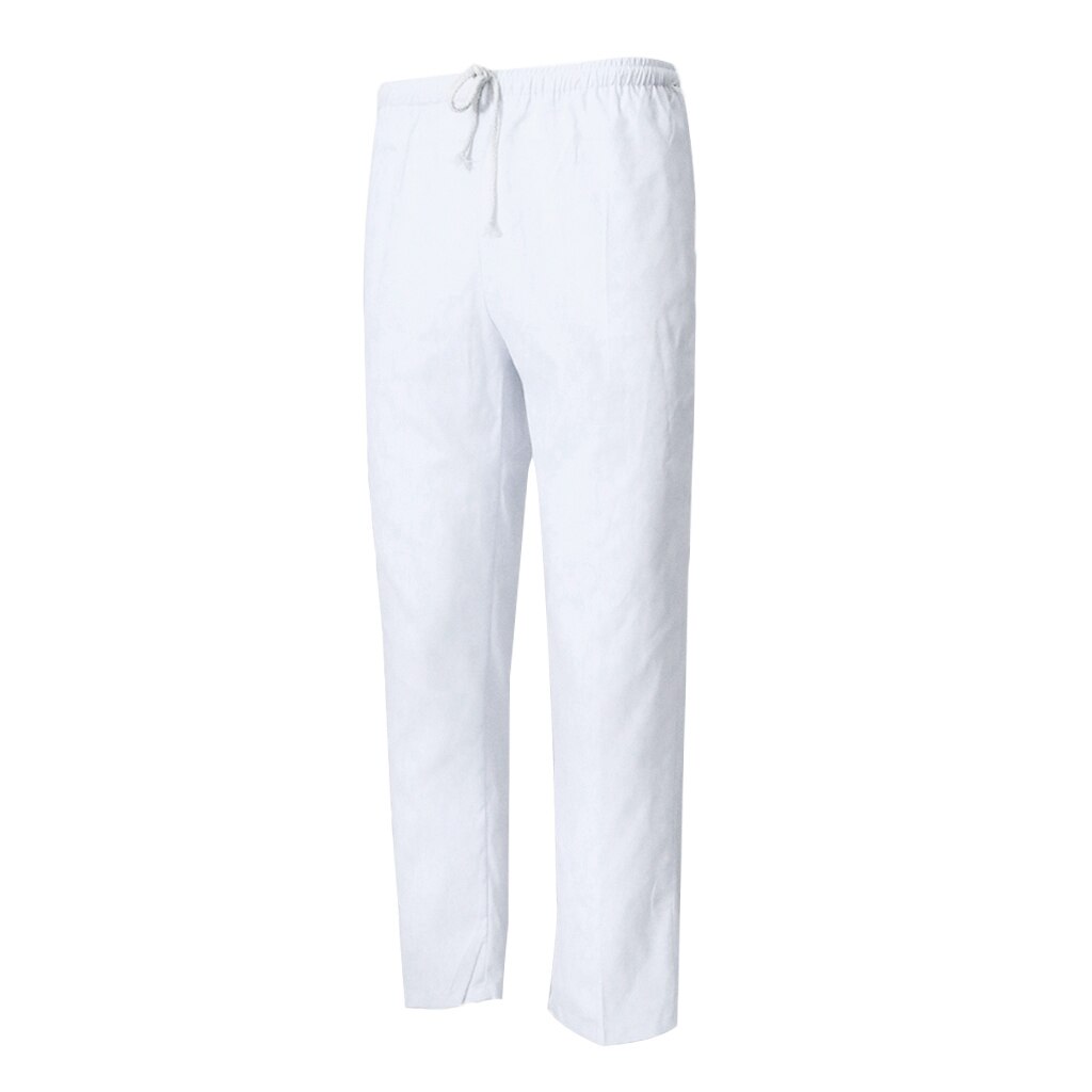 Unisex Work Wear Food Service Pants Chef Uniform Pants Trousers White