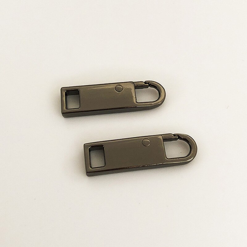 2PCS/lot Metal Zipper Pull Zip Head For Zipper Slider Repair Kits DIY Sewing Craft Accessories Bags Garment Zipper Supplies: 2
