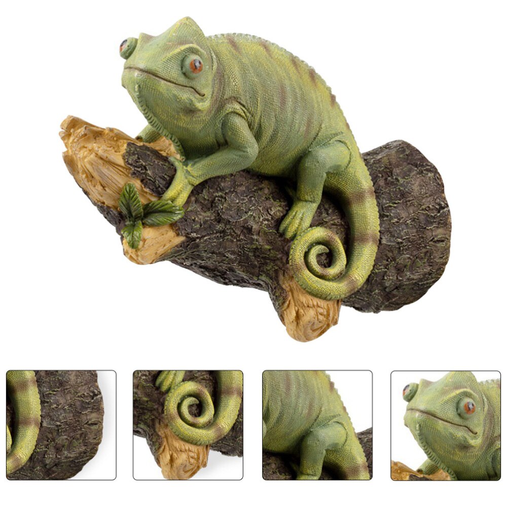 Realistic Lizard Decoration Artificial Reptile Lizard Model Garden Decoration: Default Title