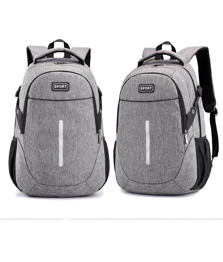 Chuwanglin Toevallige Mannelijke Rugzak Mannen Schooltassen Grote Capaciteit Laptop Rugzakken Unisex Mochila Feminina Rugzak F51401: Grijs