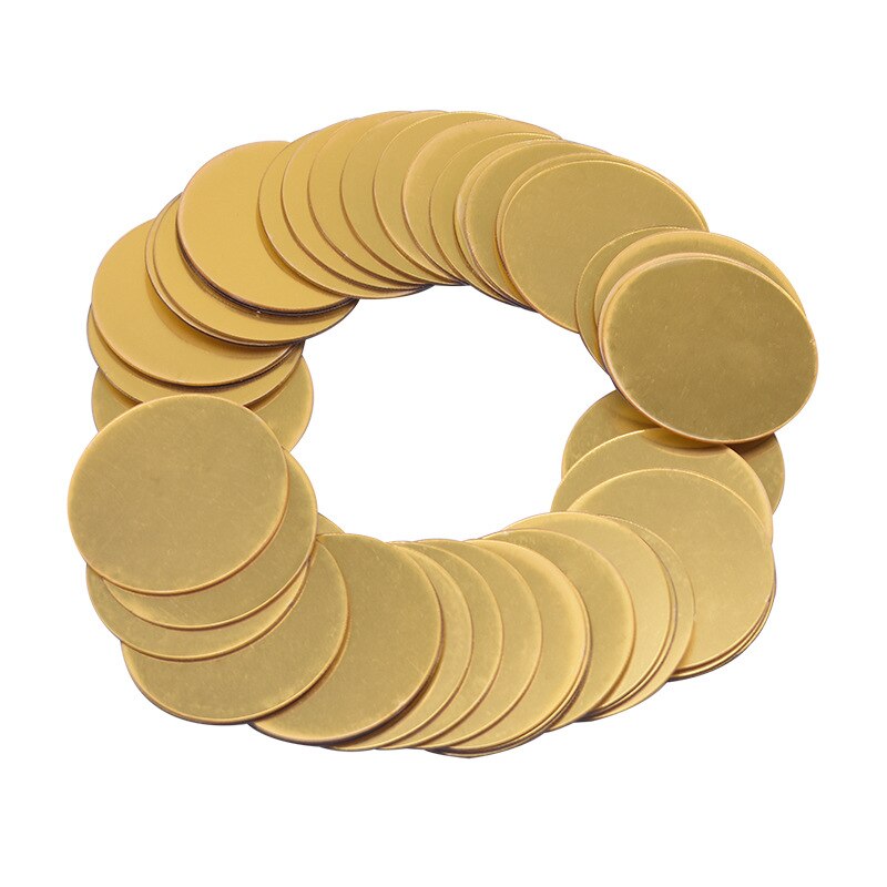 Pegatinas de lunares dorados para pared, calcomanías de círculo plateado para decoración del hogar, sala de estar, 5x5cm, 30 Uds.: Gold / 2cmX2cm