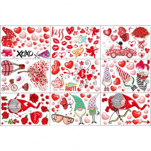 1 Set Window Stickers Window Decal Wall Decals Window Decorations Removable Self-adhesive Glass Sticker DIY Wall Stickers Home: Default Title