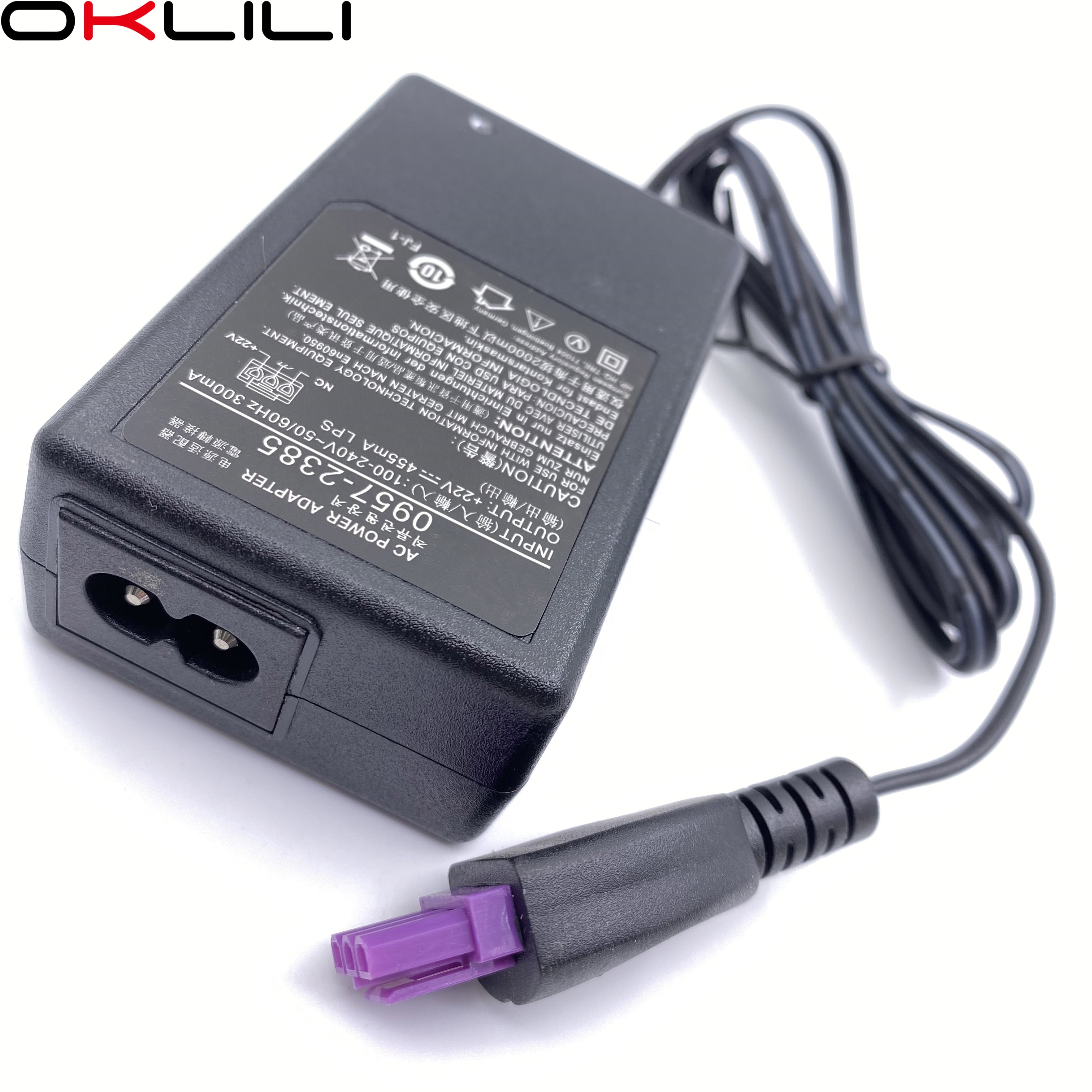 0957-2385 adaptateur secteur chargeur alimentation 22V 455mA pour HP 1010 1012 1510 1512 1513 1514 1518 2515 2540 2541 2542 2543 2544 2546