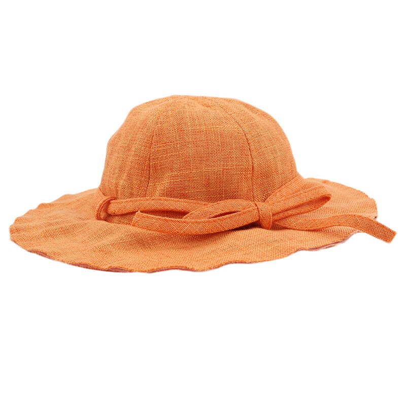 Bälte slips platt topp sy barn rosett canvas barn fiskare casual hatt