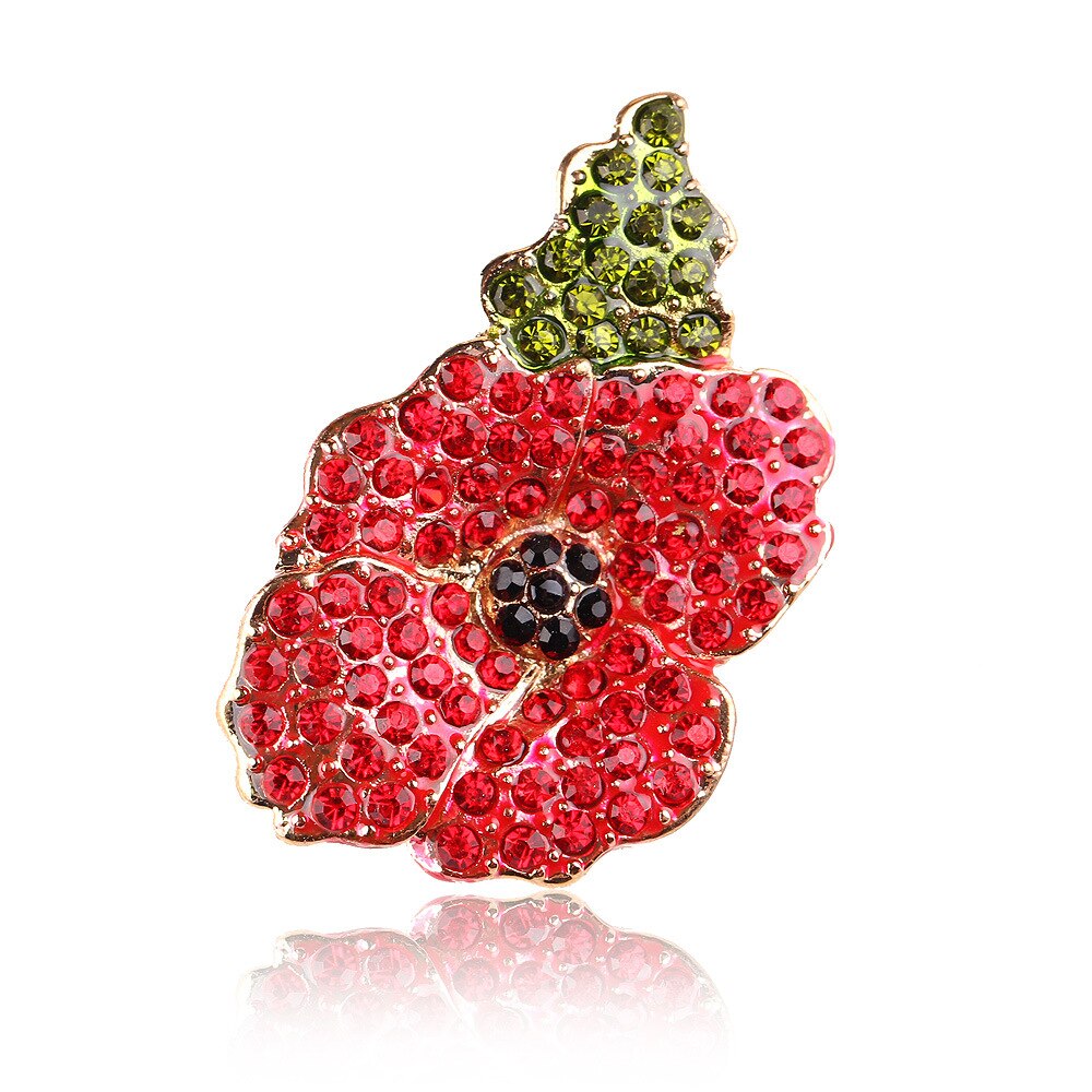 Poppy Broche Uk Prinses Souvenir Pin Geëmailleerd Rode Papaver Bloem Broches Gemenebest Van Naties Zinklegering Broche Pinnen: XZ-Yinglihua chun