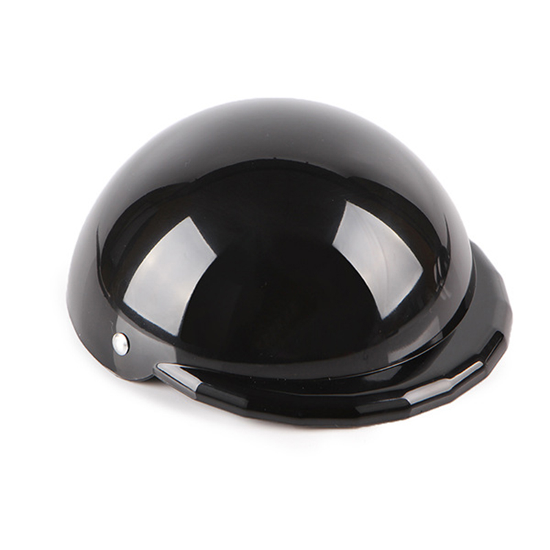 Sommer Katze Hund Hütte Motorrad Helm Kühlen Haustier Kappe für klein Mittel Hunde Chihuahua Yorkies Welpe Kopfschmuck Mascotas Zubehör: Schwarz / L-Durchmesser 15cm