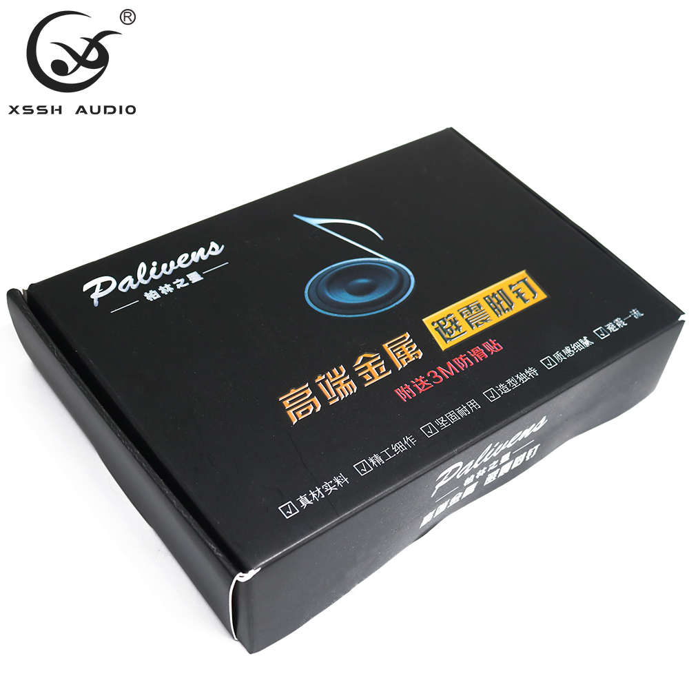 8Pcs Een Geschenkdoos Xssh Yivo Demping Pad Hifi Audio Stand Voeten Speaker Spike Audio Cd Versterker Voet Pad audiophile Shock Spikes