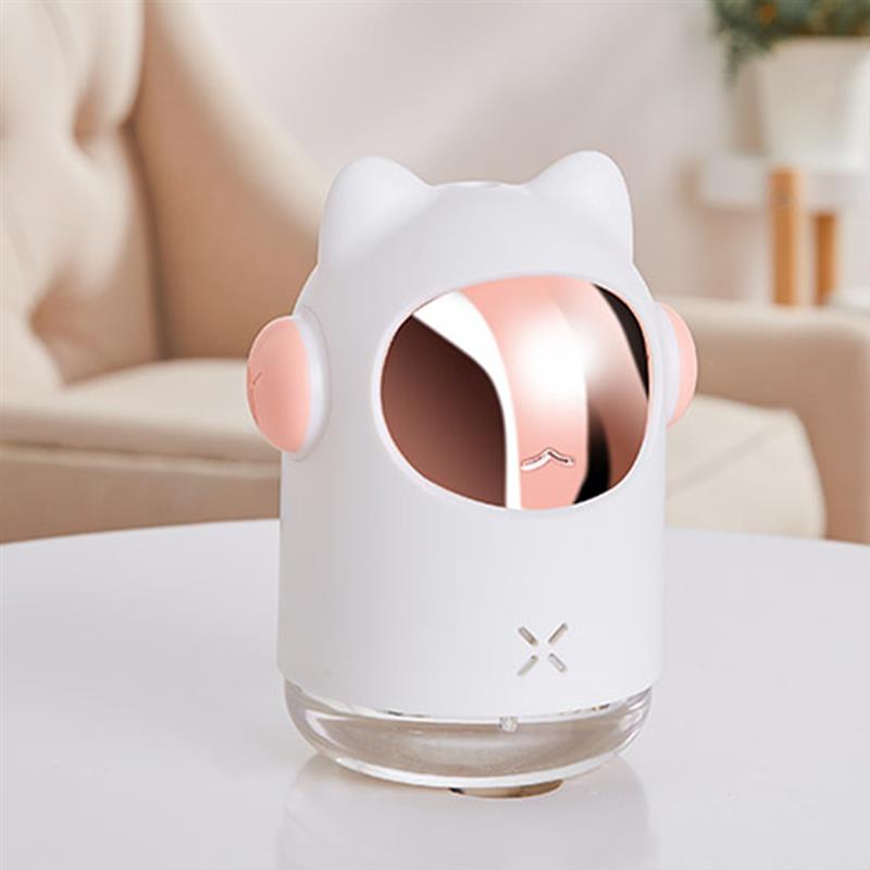 Luftbefeuchter 2W USB 300ml Luftbefeuchter Einstellbar Cartoon Diffusor Mit Bunten Licht
