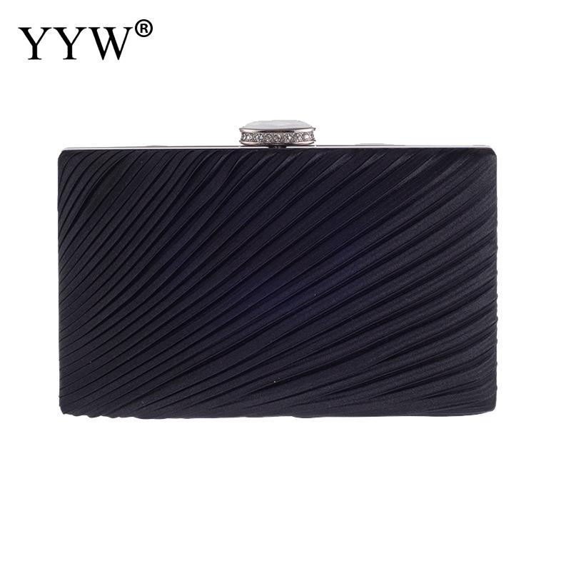 2022 Doos Koppelingen Keten Handtas Vrouwelijke Schoudertas Mode Paars Crossbody Tassen Voor Vrouwen Avond Party Wedding Clutch Purse: black