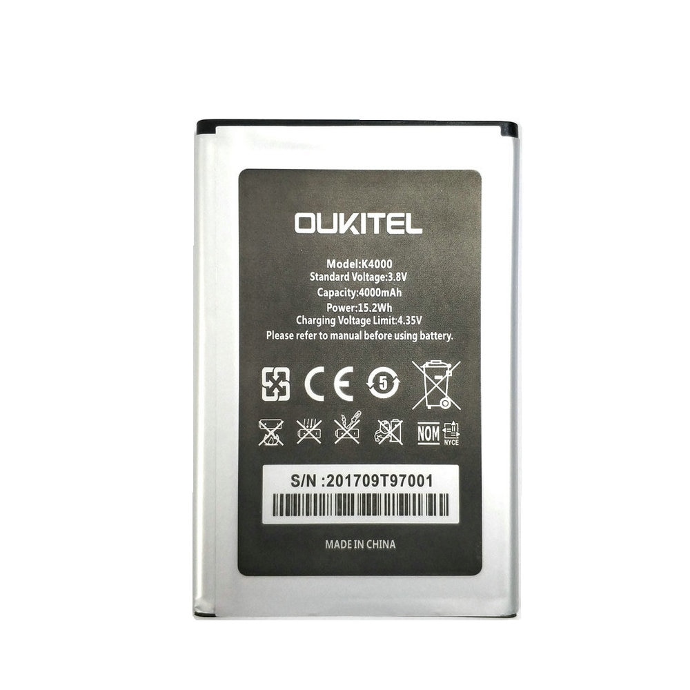 4000mAh Oukitel K4000 Batterij Vervanging Voor Oukitel K4000 Mobiele Telefoon