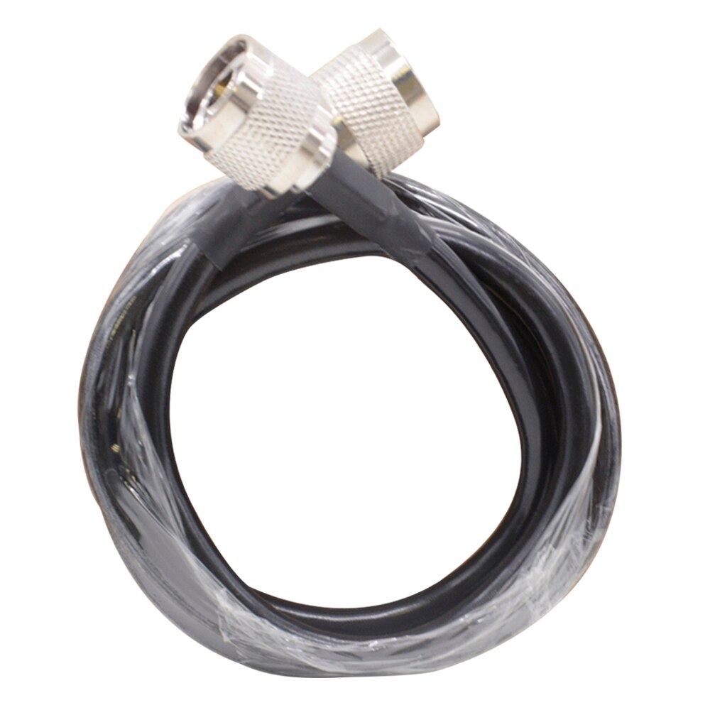 50 Ohm RG6 Coaxial Cable Black 1 Meter Cable N Male to N Male Connecto Low Loss for Connecting Mobile Signal Repeater to Splitte