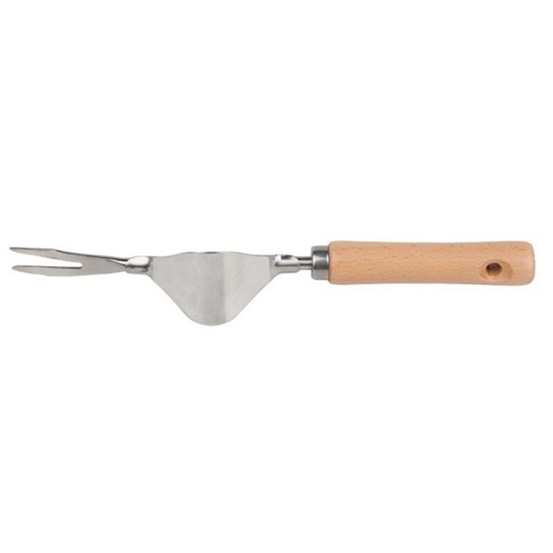 Outil de désherbage manuel, désherbeur manuel avec manche en bois, outil de désherbage manuel, creuser des terres agricoles, fourchette de jardin de pelouse