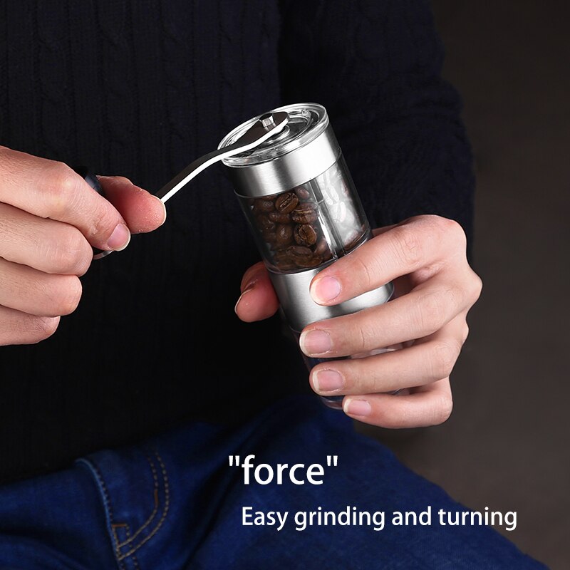 Oneisall Hand Grinder Small Mini Coffee Bean Grinder Manual Grinder Integrated Household Hand Grinder Coffee Machine