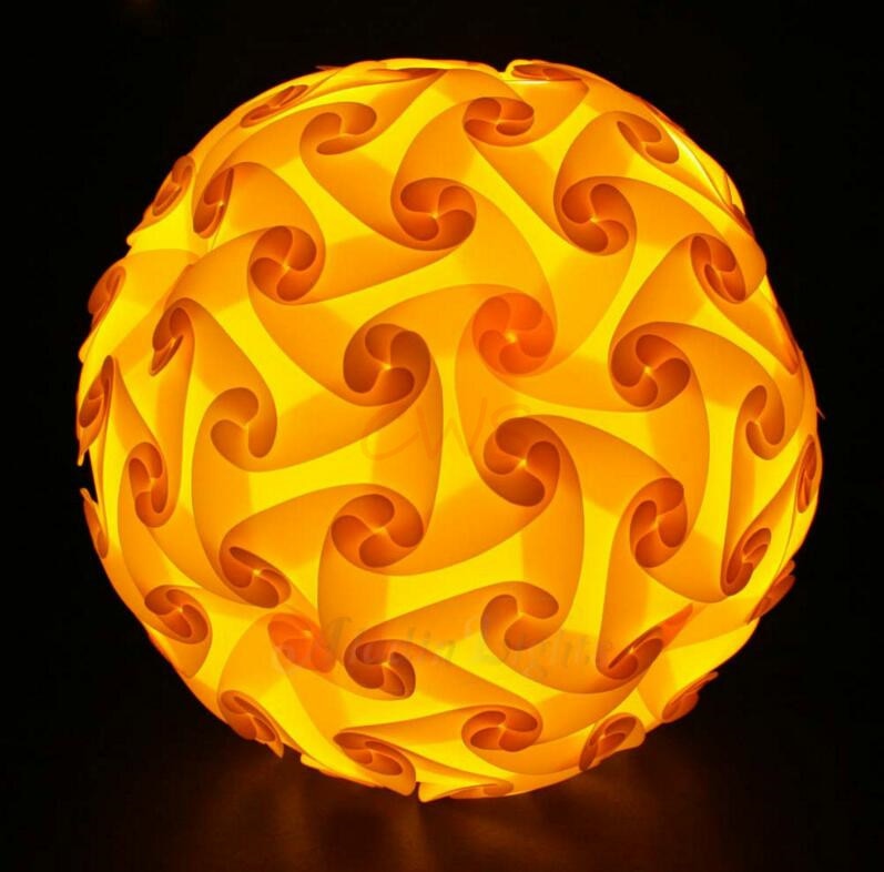 Lustre Suspension IQ Lamp 002S - 30 éléments - 25 Cm - Blanc - Fabriqué En France