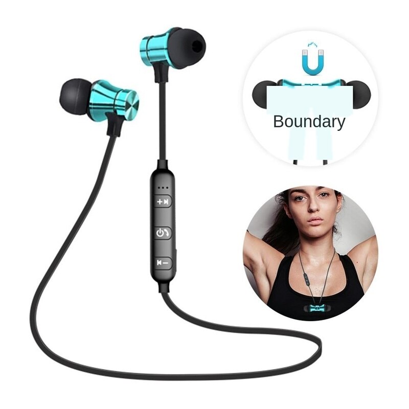 Draadloze Magnetische Bluetooth 4.2 Headset Sport Oordopjes Headset Met Microfoon Voor Iphone Samsung Huawei