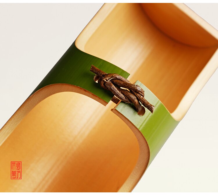 Natural bamboo snack tray tea ceremony storage bowl dish handmade fruit snack nut tray