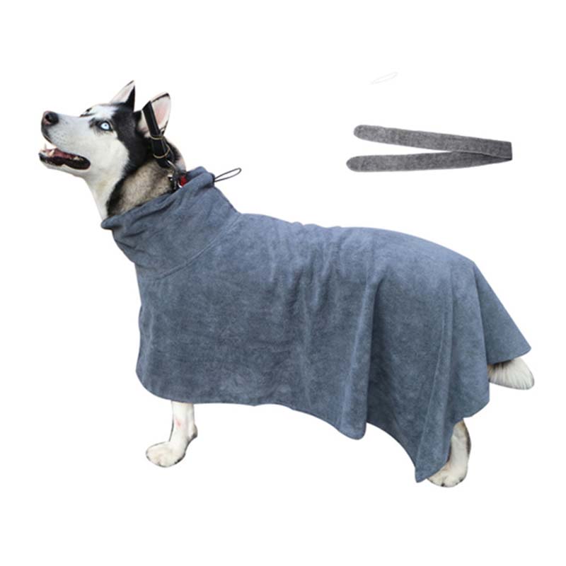 Dog Bathrobe Quick Drying Pet Bath Warm Clothes Bath Towel for Small Medium Large Dog Microfiber Super Absorbent Pet Cat Towels