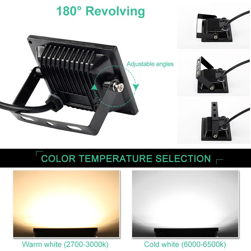 10W Mini LED Flood Light 220V 240V IP65 Waterproof LED Floodlight Outdoor Reflector Spotlight Cold White Warm White LED Lighting