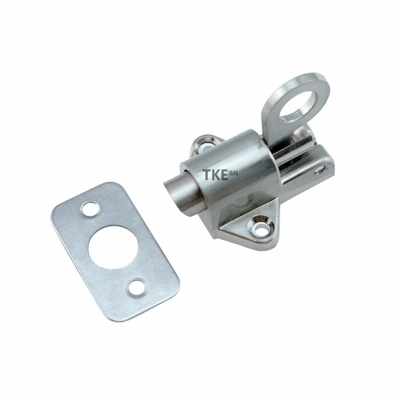 Pestillo de puerta de seguridad, anillo de tracción de aluminio, Perno de ventana de rebote de resorte, cierre automático, cierre deslizante, herrajes para puertas y ventanas