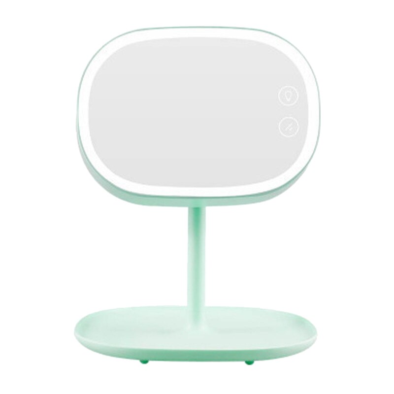 Led-tafellamp, kaptafelspiegel, usb-oplaadfunctie, omklapbare nachtkastje, slaapzaallamp, opbergspiegel: Default Title