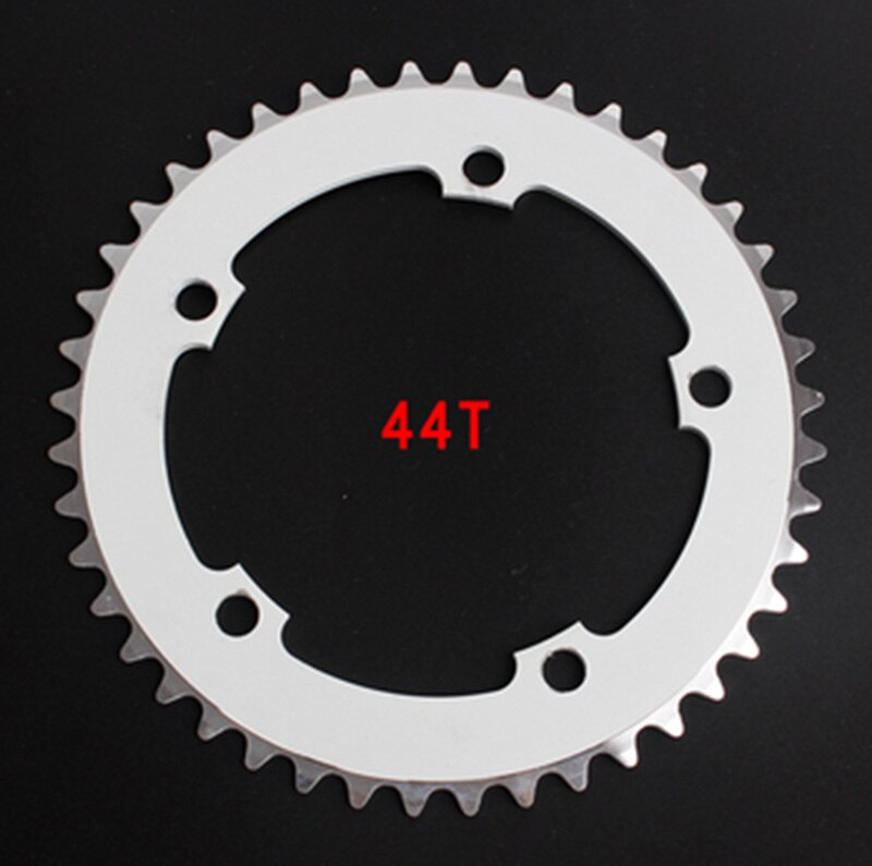 Fixed Gear Bicycle Chainring Single Speed Bike 130 BCD Chain Wheel Fixie 44T 46T 48T 1/2X1/8&quot; Crankset Plate BIke Spare Parts