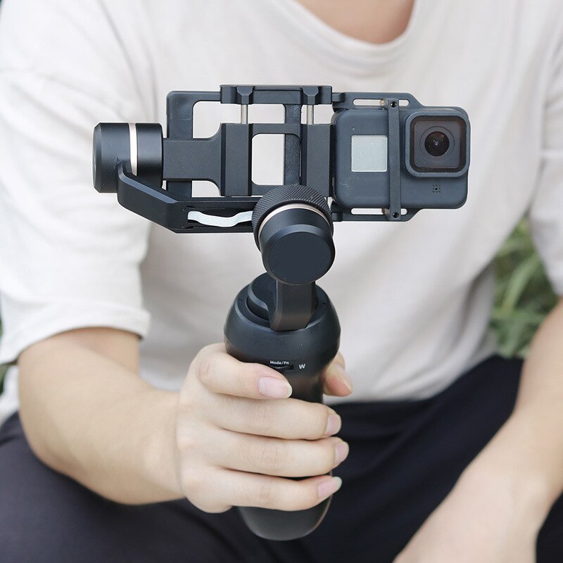 Adaptador estabilizador de cámara deportiva, Clip para Gopro 9/8, adaptador de cardán de mano, placa de montaje, accesorios para GoPro