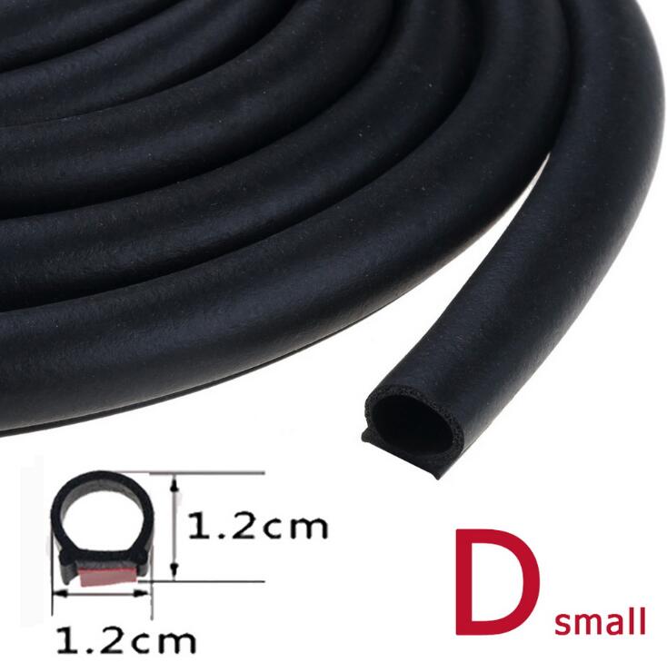 2 Meters Shape B P Z Big D Car Door Seal Strip for Mitsubishi ASX Outlander Lancer EX Pajero: Small D