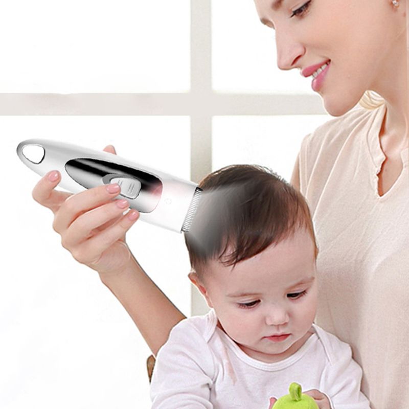 Electric Baby Hair Clippers Powerful Waterproof Trimmers Low Noise Cutter Grooming Kit Rechargeable Cordless Haircut Machine