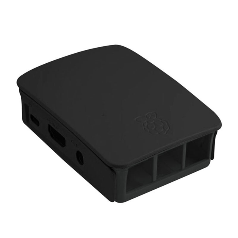 Raspberry Pi 3 Case Officiële Abs Behuizing Raspberry Pi 2 Doos Shell 4 Kleuren Voor Raspberry Pi 2/3B/3B +: black