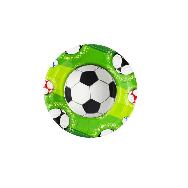 Baby Party Supplies Set For 6 People Football Print Birthday Party Supplies Set Baby Child kids Girls Party Supplies Set