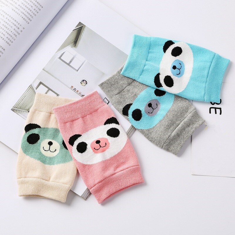 Algodón mujeres señoras tejer calentadores de pierna patrón Panda lindo encantador Protector de rodilla FS0437