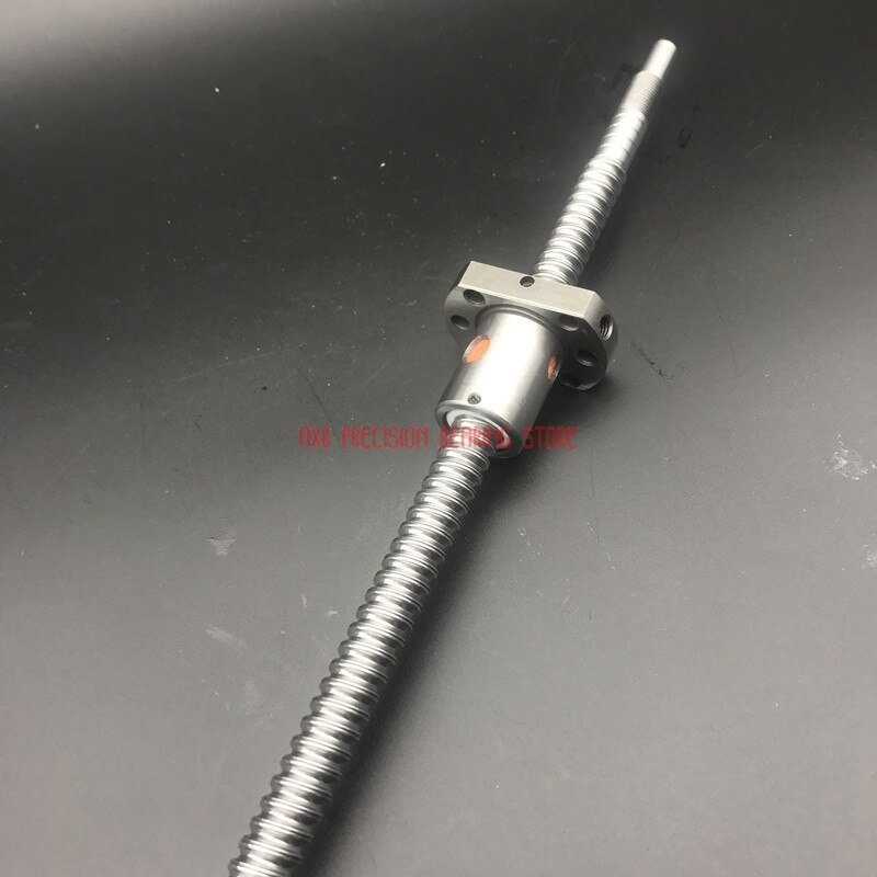 Cnc Router Parts Sfu1605 450mm Ballscrew Set : 1pc Ball Screw Rm1605 L450mm+1pc Nut Cnc Part Standard End Machined For Bk/bf12
