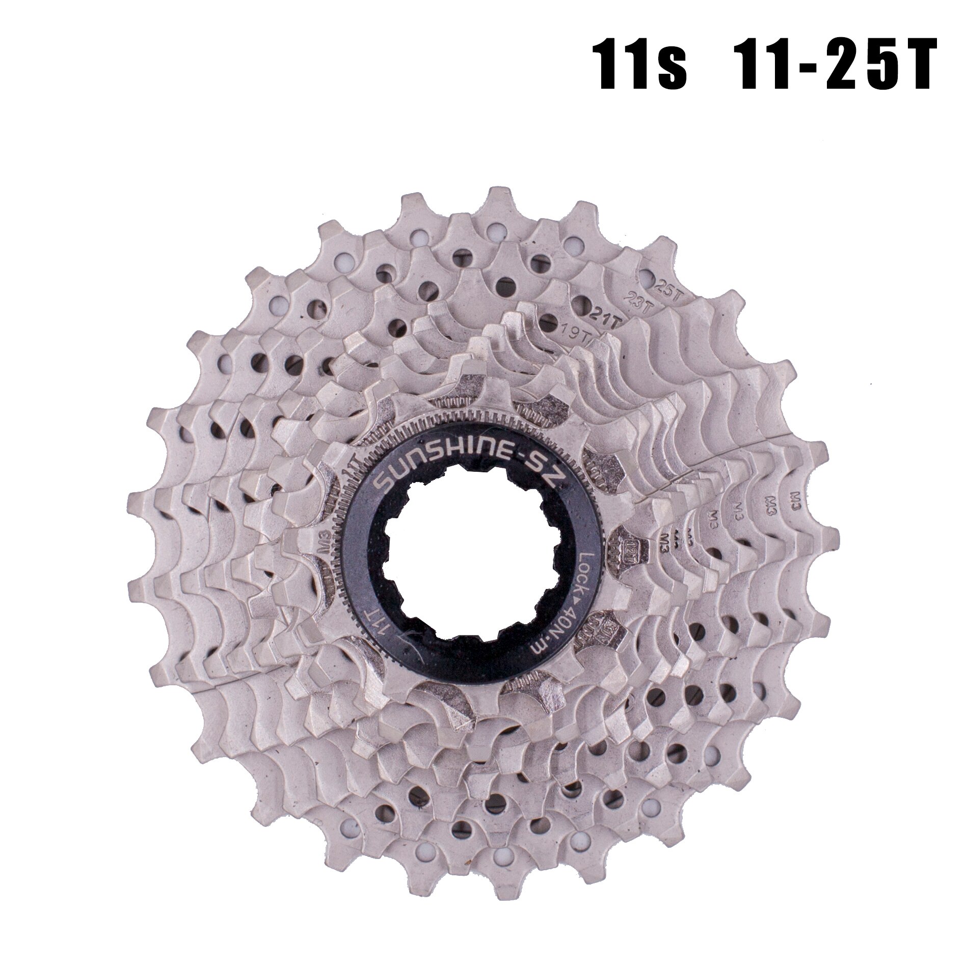SUNSHINE Road Bike 8 9 10 11 12 s Speed Velocidade 11-25/28T/32T/34T Bicycle Cassette Freewheel Sprocket for SHIMANO: 11s 11-25T
