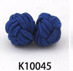 10 pairs/lot Silk Knot Cufflinks Upscale Men's Classic Double Rope Ball Knot Shape Cuff Links Handmade Silk Knots Cuff Link: K10045