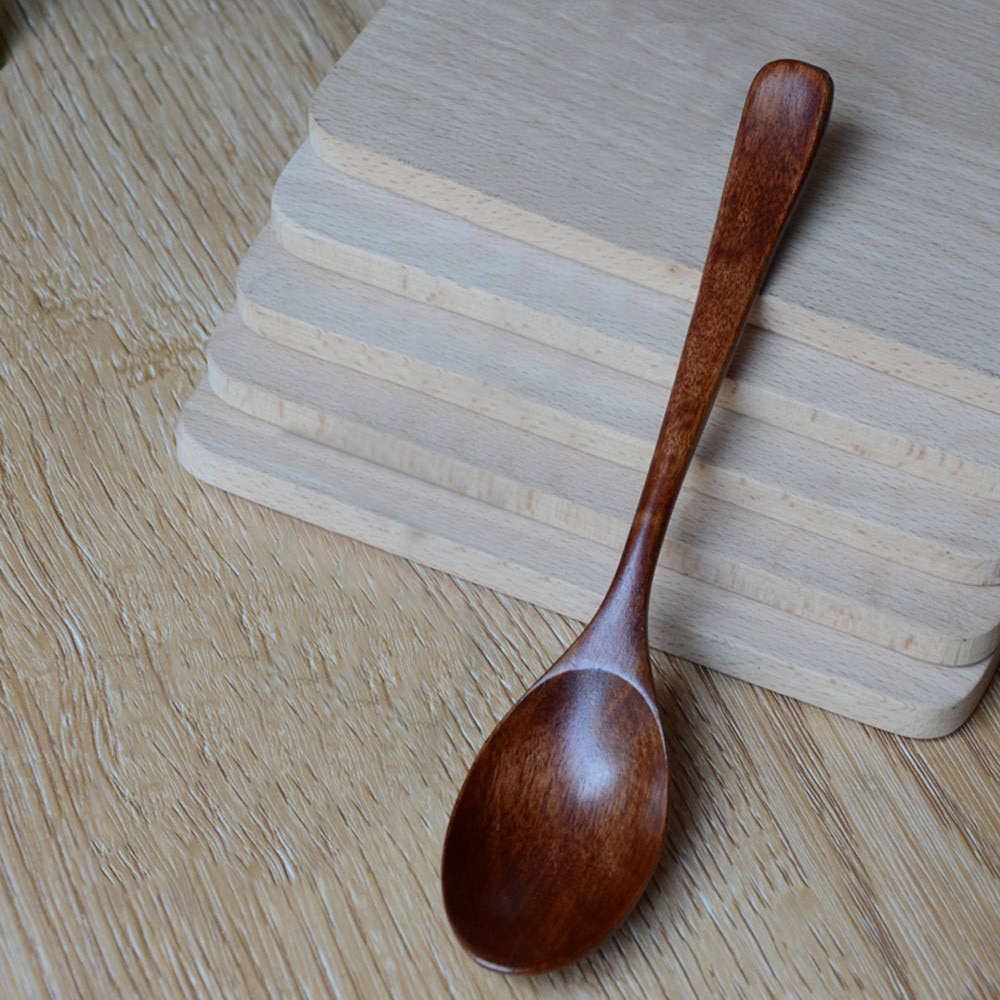Cuillère en bois de bambou, ustensile de cuisine, cuillère à soupe, cuillère à thé pour traiteur japonais, pour la maison, ustensiles de table de Restaurant