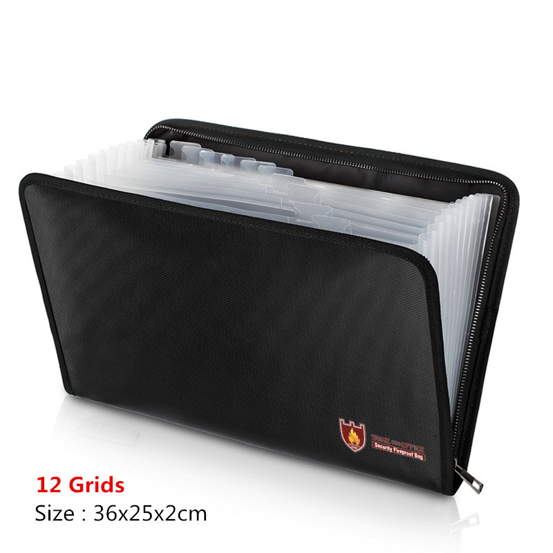 Praktyczne ognioodporne teczki na dokumenty biurowe ważne materiały torba robić przechowywania dokumentów wodoodporna koperta Organizer biżuterii etui: B2